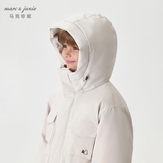 【三防】马克珍妮男童加厚防寒长款羽绒服2024年冬装新款241578 商品图3
