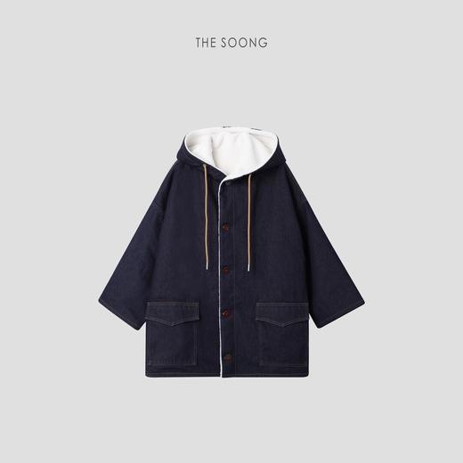 THESOONG"时髦过冬"100%棉洗水固色柔软保暖毛绒牛仔外套BWT5116 商品图5