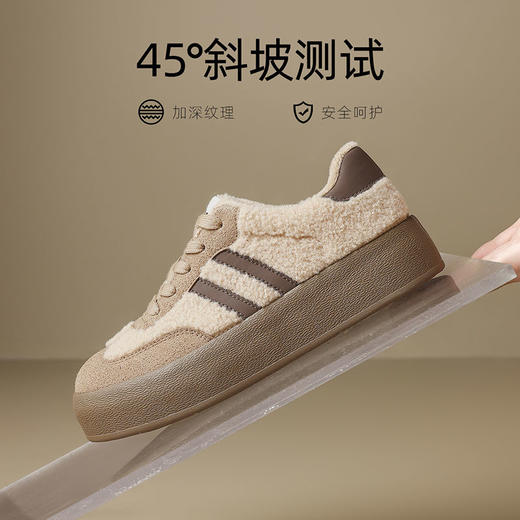 ZHR则则加绒增高棉鞋德训鞋ins百搭保暖女鞋2024冬季新款休闲鞋女 商品图4