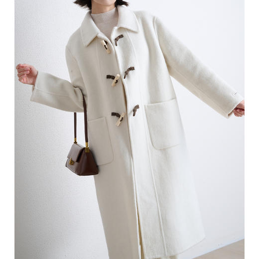 双面羊毛大衣100%澳洲超细羊毛（连接线除外）给大家上一款牛角扣超级性价比的大衣，100%极细美丽诺羊毛材质~品质1000+ 但是我们就只要200+冲鸭！！！ JK-G23026 商品图4