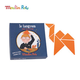 Moulin Roty 七巧板（木质）便携游戏 适合4岁+ 趣味小游戏 认知教育 小小奇迹系列 法国品牌-711075