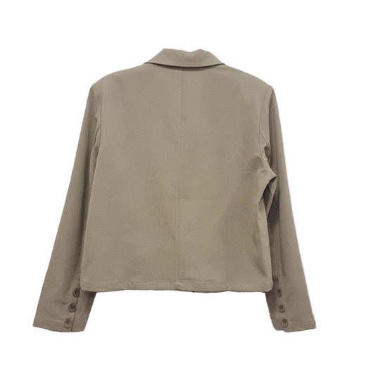 VIVIAN LIU薇薇安刘D2423101梅春女装新款翻领双排扣短款西装外套 商品图1