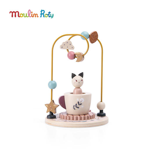 Moulin Roty 雨后套柱玩具组合 堆叠游戏 适合1岁+ 动手能力 成长益智 雨后系列 法国品牌-715366 商品图5