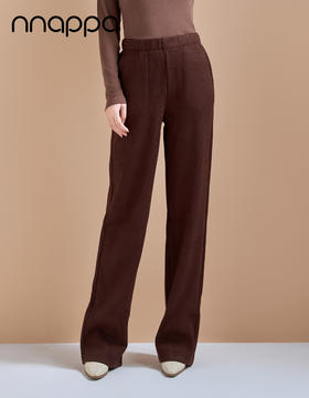 仿羊绒中条松紧时尚大直筒PA29323