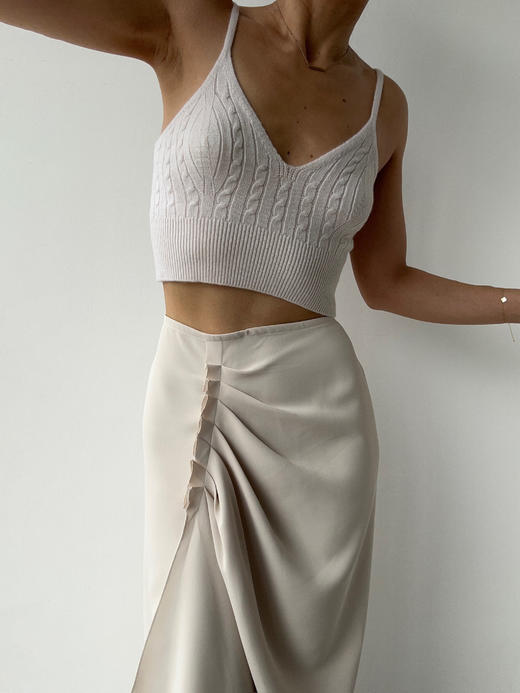 Puree｜#1953 羊绒针织内衣 [ 白 / 绿 / 驼 / 灰 ] 商品图5