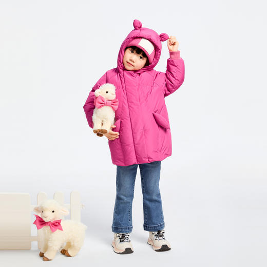 女童黑科技蓄热牛仔长裤冬季新款安奈儿童装实体店同款XG446755 商品图5