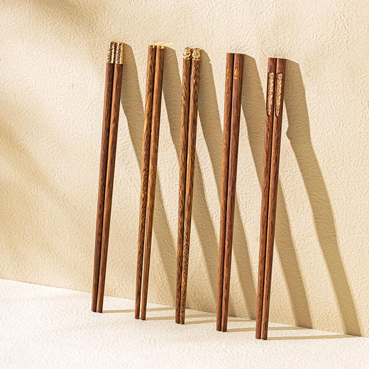 摩登主妇筷子家用食品级鸡翅木筷子家用分人长筷子油炸耐高温一人专用 商品图3