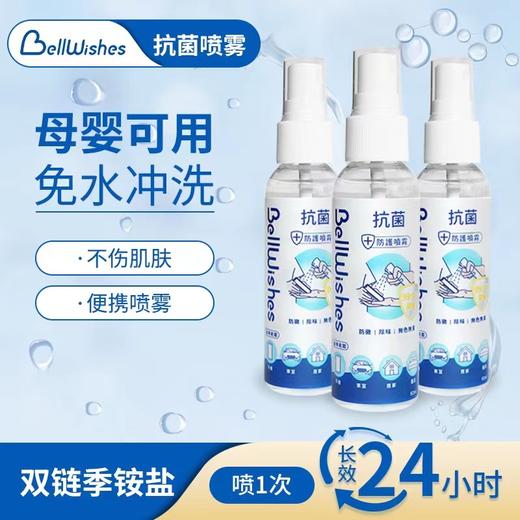 bellwishes蓓儿士外出携带用抗菌消毒旅行装抗菌液60ml 商品图0