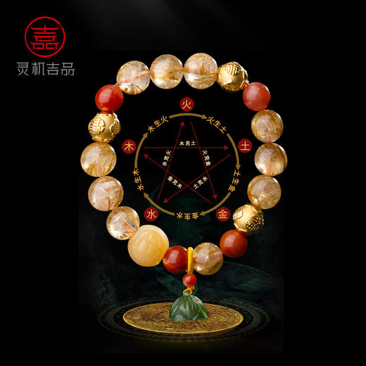 【老师亲算】灵机吉品老师一对一订制五行手链 定制7-15天发货 商品图3