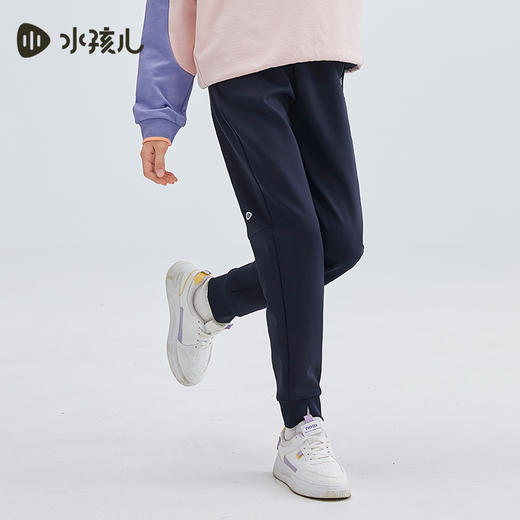 水孩儿童装秋冬新款女童运动裤儿童高弹力抑菌裤子女孩舒适保暖长裤 商品图5