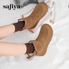 预售10天发|Safiya/索菲娅2024冬季加绒保暖魔术贴休闲厚底雪地靴 SF4411A168 商品缩略图4