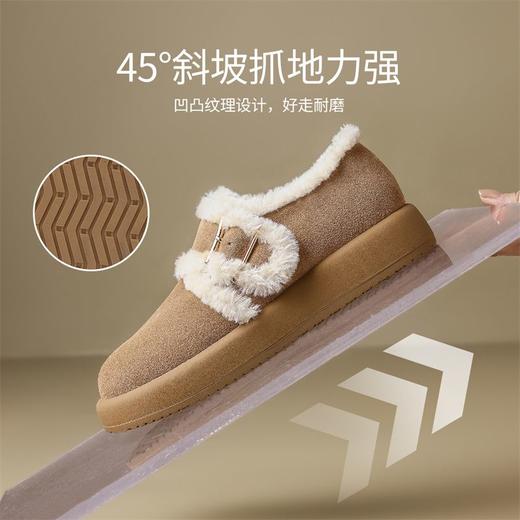 ZHR则则加绒勃肯鞋女2024冬季款保暖加厚真皮超软棉鞋东北雪地靴 商品图9