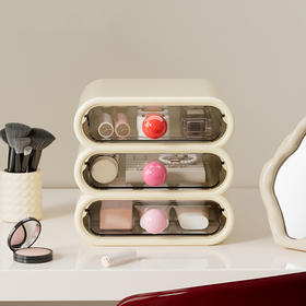 摩登主妇桌面收纳盒化妆品多层整理柜抽屉收纳盒办公室宿舍置物架
