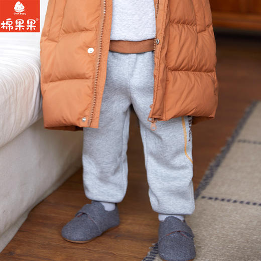 棉果果专柜同款冬季新品男童针织复合绒加绒长裤M412200424634 商品图0