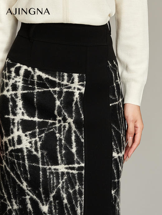 【商场同款】阿菁娜2024冬季新款直身H型包臀裙 商品图4