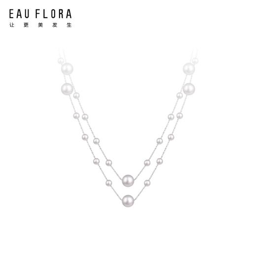 『满天星』淡紫色仿珍珠长款项链 商品图2