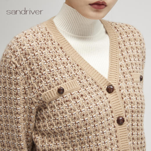 西藏羊绒小香风外套SJF96W252N 商品图1