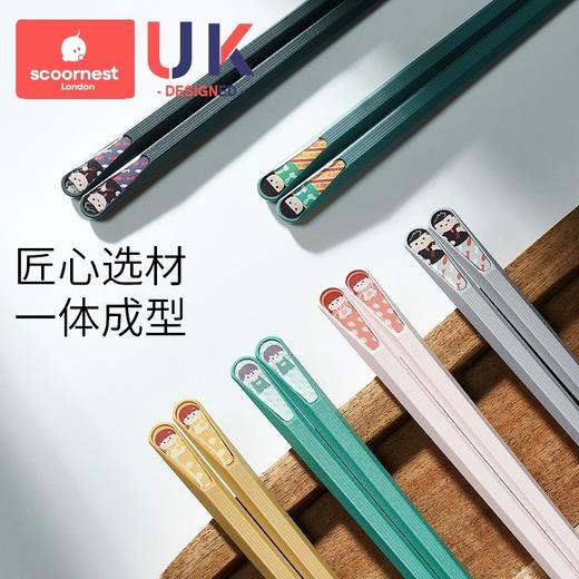 科巢儿童筷子家用合金专人专用家庭高颜值分餐筷子一人一筷小学生 商品图2