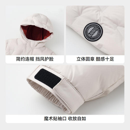 【极寒-15~-5℃】男童长款羽绒外套85绒子冬季新款安奈儿童装实体店同款AB445786 商品图4