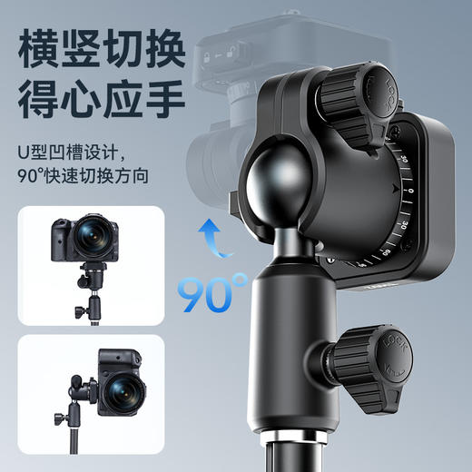 Ulanzi优篮子TH02快装Uka倒置灯架转接全景云台适用于传统灯架支架转接配件 商品图5