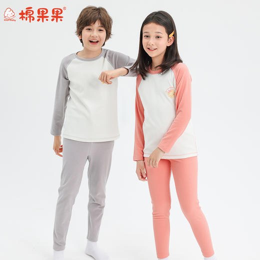 棉果果专柜同款冬季新品女童中大童大码暖姜套头套装M421302424810 商品图0