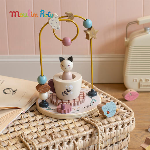 Moulin Roty 雨后套柱玩具组合 堆叠游戏 适合1岁+ 动手能力 成长益智 雨后系列 法国品牌-715366 商品图2