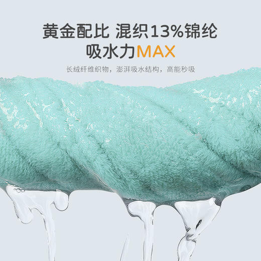 匹鲁儿童抗菌瞬吸斗篷浴袍可穿带浴帽婴儿浴巾-70*140cm★★ 商品图3