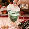 摩登主妇圣诞节礼物双层玻璃杯创意女牛奶杯可爱家用杯子带盖水杯 商品缩略图2