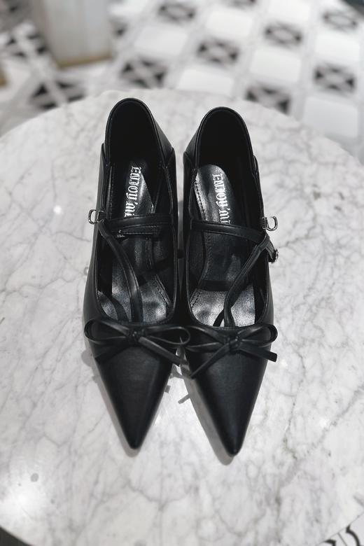 【门店同款】ENJOY秋季尖头蝴蝶结跟鞋 158795587 商品图2