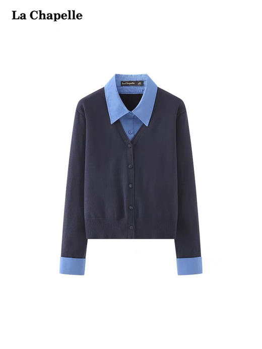 衬衫假两件包扣开衫 商品图6