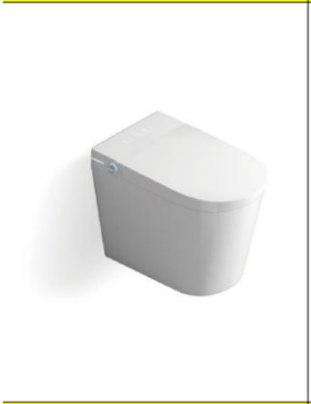 镱龙 智能半挂式坐便器 脚感 无水压要求 R16B 白 包安装