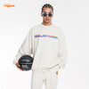 COURTMAN野球帝 叠影logo印花卫衣日潮男女宽松圆领运动外套上衣 商品缩略图0