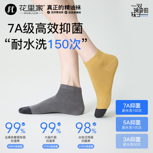 【花里家 精油袜 短袜&中筒袜】抗菌防臭，亲肤透气，高弹不勒，男女同款 商品图5