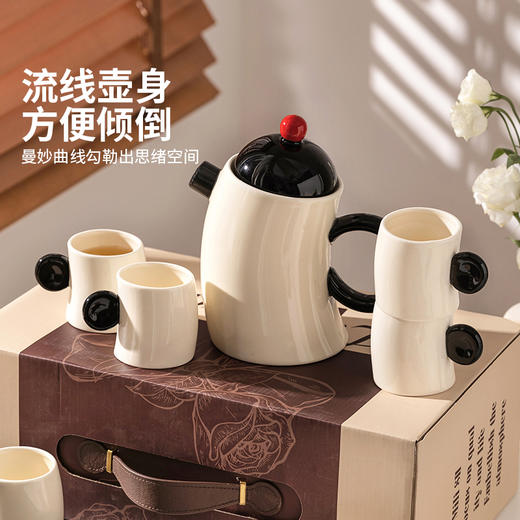 摩登主妇陶瓷泡茶壶套装礼盒结婚新婚礼物伴手礼茶具2024新款茶杯 商品图4