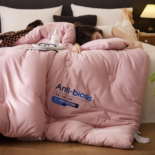 【A类控温抑菌被】莫代尔柔软蓬松恒温冬被 抑菌防螨科技冬被 被子被芯 商品图3