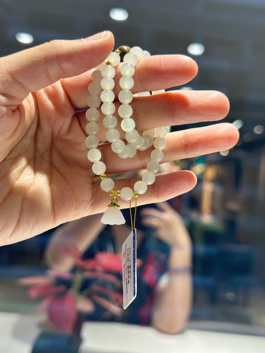 【非质量问题不退，谢谢理解】小鱼推荐 天然和田玉古风手串 6mm新中式叠戴 商品图2