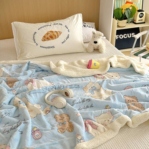 山姆同款爆款🔥蓝色猫咪酱毛毯 商品图9