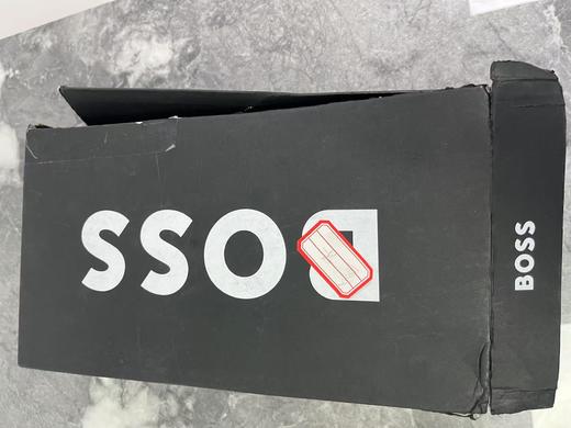 瑕疵意大利产 HUGO BOSS 男士小方头编织纹一脚蹬乐福鞋商务休闲皮鞋 商品图3