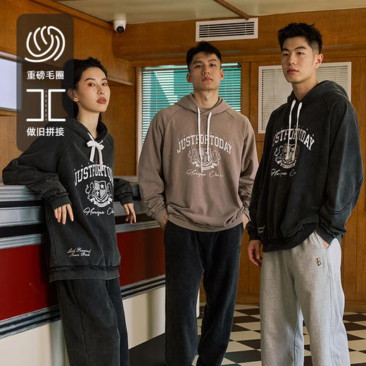 LUSHISI山川下主题重磅420g毛圈卫衣 商品图0