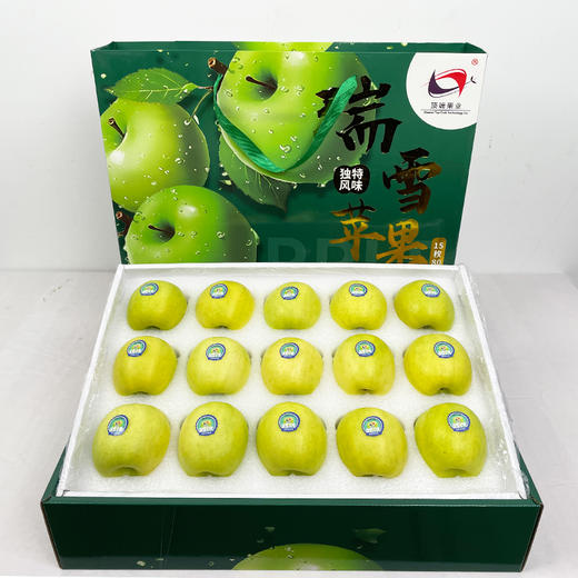 【瑞雪苹果】新鲜陕西洛川苹果新品种瑞雪苹果水果15枚80mm中大果精美礼品袋 商品图4