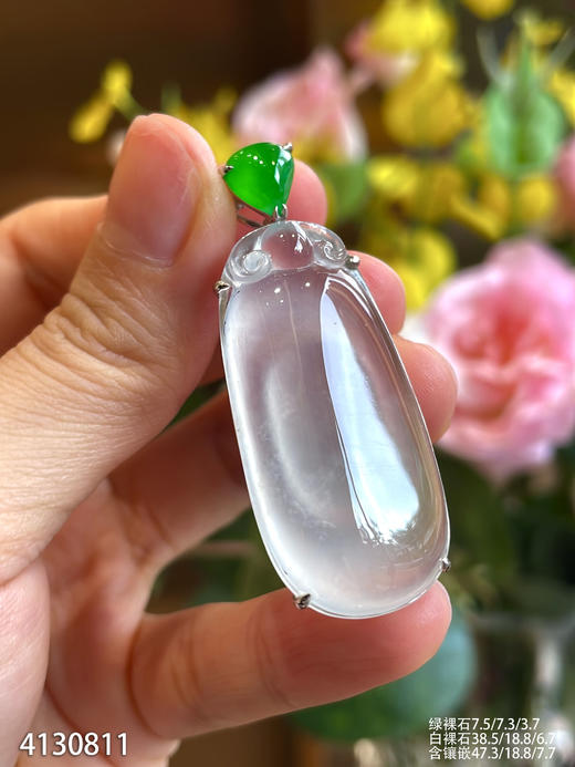 玻璃种福贝吊坠【4130811】具体价格微信咨询 商品图1