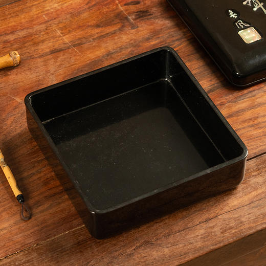 二十世纪 大漆螺钿诗文盖盒 商品图4