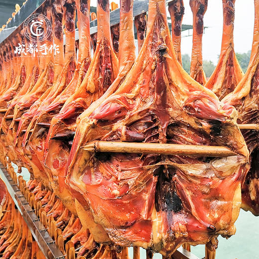 【非遗腊鸡板鸭】成都手作非遗美食九尺板鸭 风干腊鸡 农户散养三黄鸡风吹鸡 烟熏熟食酱卤鸭子 真空包装【非物质文化遗产】【四川特产】 商品图4