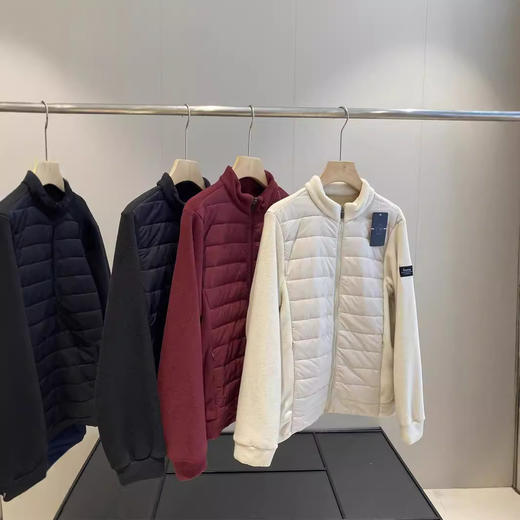 走泡菜国！2024整单整箱秋冬保暖摇粒绒拼接立领情侣款男女加绒夹克 商品图1