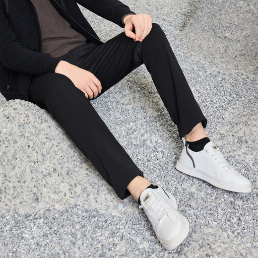 半身缘男裤 冬季挺括有型即暖科技循环保暖休闲裤244201B10303500 商品图2