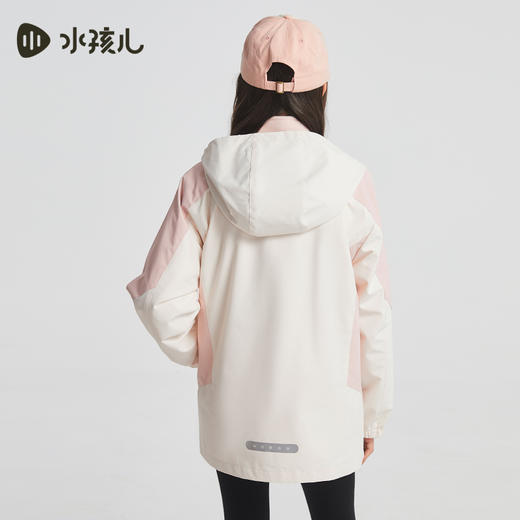 水孩儿童装秋冬新款儿童可拆卸外套男童三防拼色上衣女童加绒厚风衣 商品图5