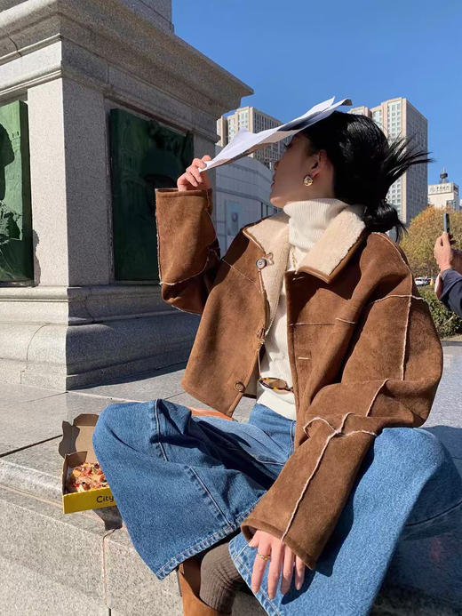 高品质两面穿羊羔毛外套 商品图4