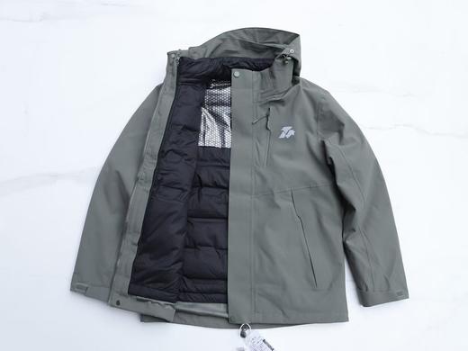 【石墨烯羽绒三合一冲锋衣】可拆卸帽石墨烯羽绒服内胆款冲锋衣上衣03h 商品图3