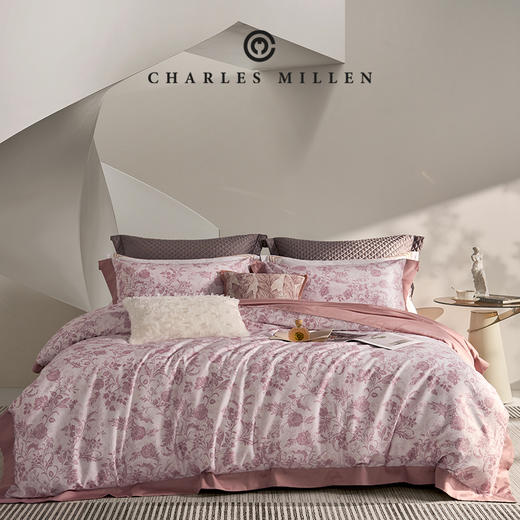 CharlesMillen60支天丝棉磨毛印花四件套 商品图0