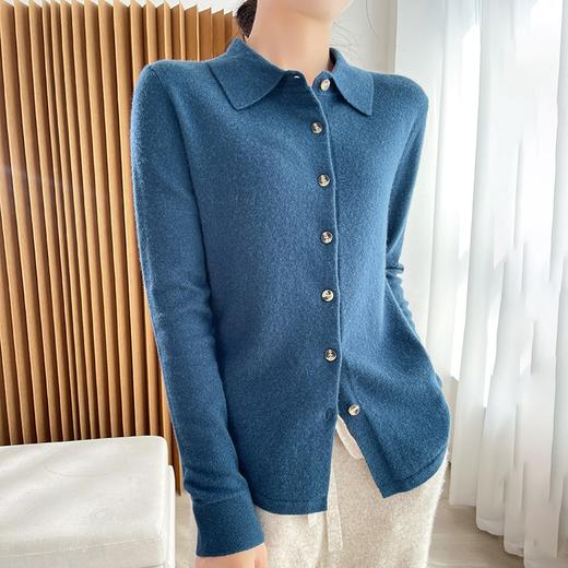 纤束马100%羊毛简约Polo领羊毛衫DJ-76 商品图4